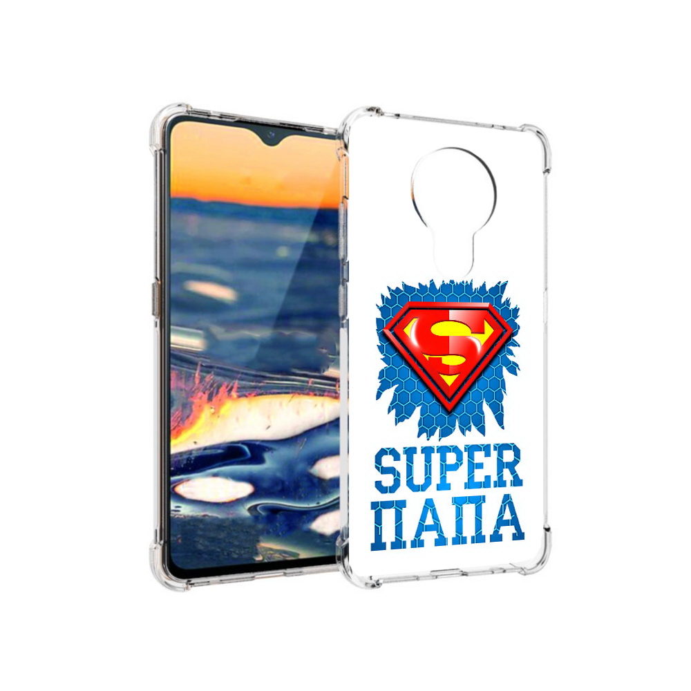 

Чехол MyPads Tocco для Nokia 5.3 Супер Папа (PT227052.106.165), Прозрачный, Tocco