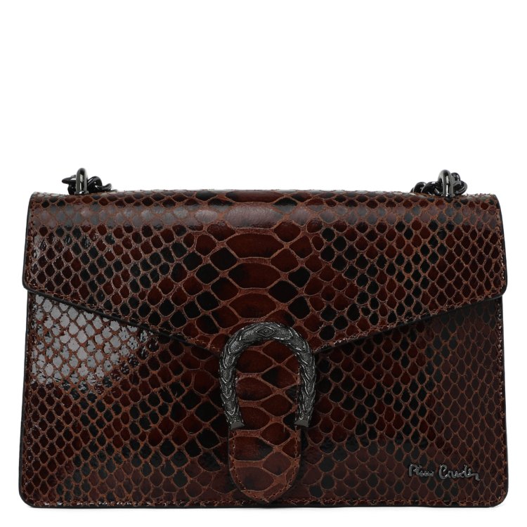 

Сумка женская Pierre Cardin 1923 PITONE темно-коричневый, 19х29х7 см, Коричневый;черный, 1923 PITONE