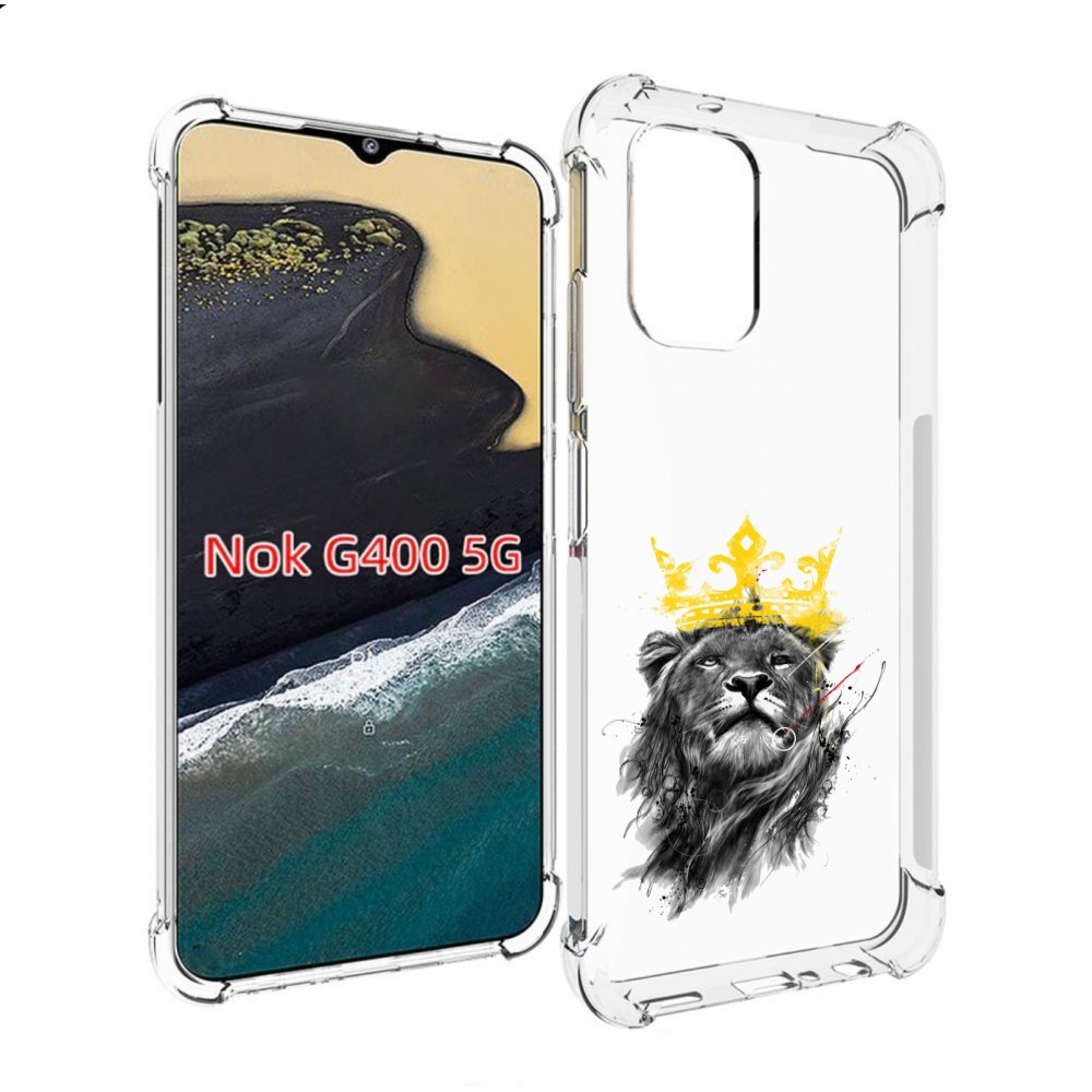 

Чехол MyPads король-лев для Nokia G400 5G, Прозрачный, Tocco