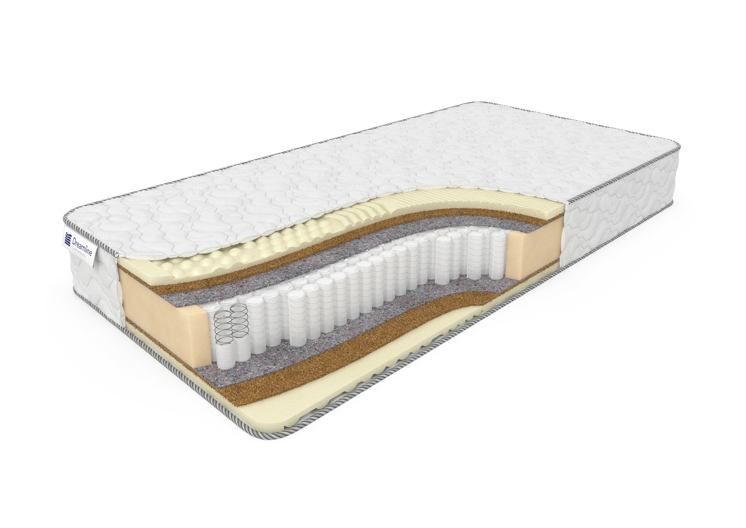 

Матрас Dreamline Medium Latex Massage 1000 205х195, Бежевый;белый;серый;серебристый, Medium Latex Massage 1000