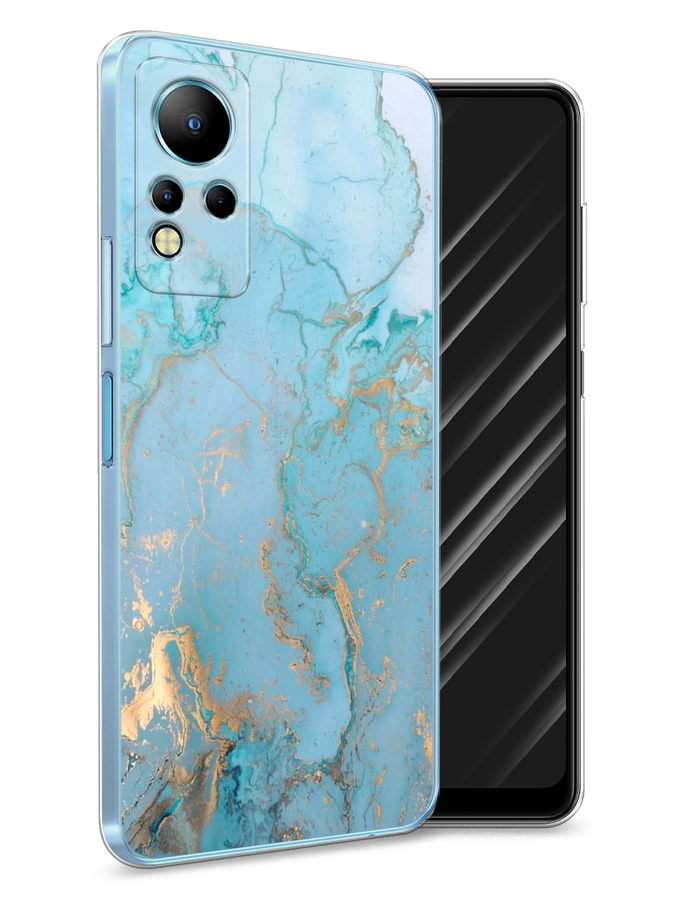 

Чехол Awog на Infinix Note 11 "Голубой мрамор рисунок", Разноцветный, 3100450-3