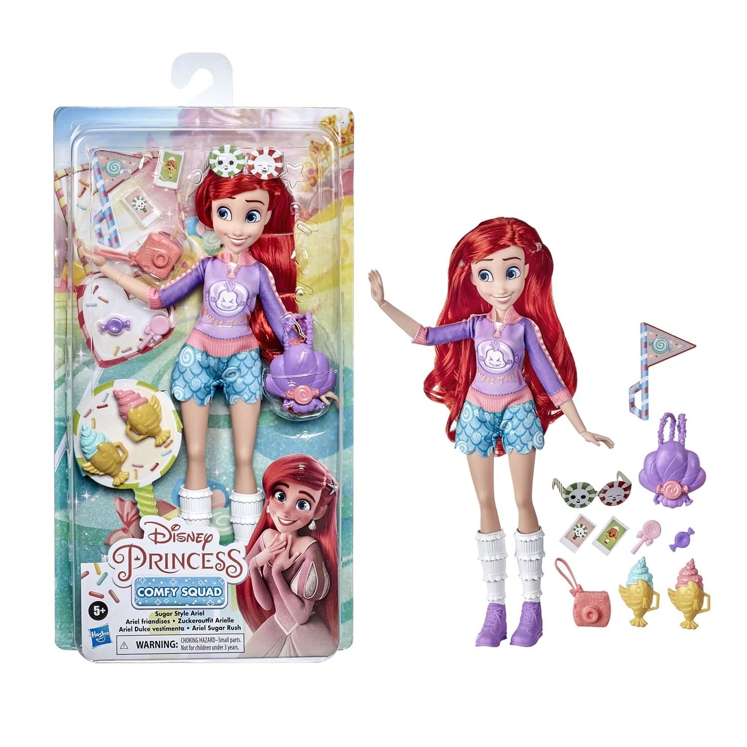 

Кукла Disney Princess Ариэль с аксессуарами Комфи E8404