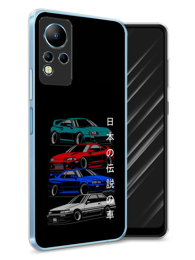 

Чехол Awog на Infinix Note 11 "JDM Legend cars", Разноцветный, 3100450-5