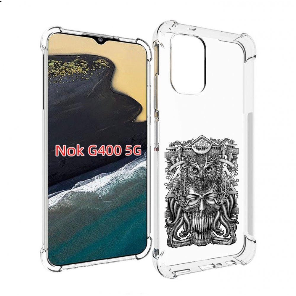 

Чехол MyPads зубастая сова для Nokia G400 5G, Прозрачный, Tocco
