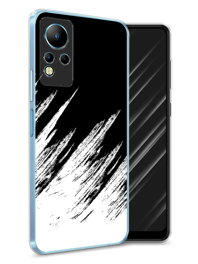 

Чехол Awog на Infinix Note 11 "Черно белые брызги", Разноцветный, 3100450-3