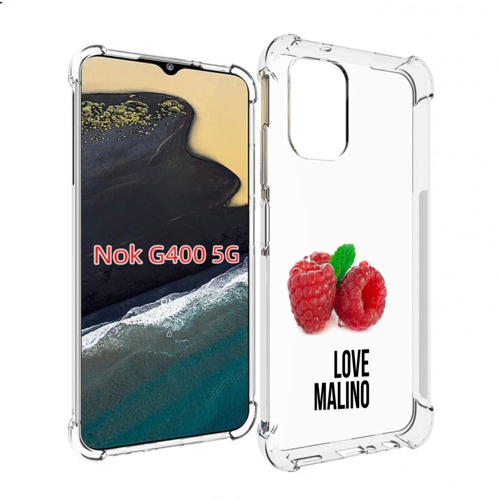 

Чехол MyPads Бренд лове малино для Nokia G400 5G, Прозрачный, Tocco