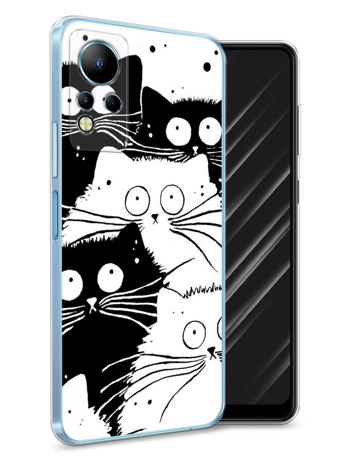 

Чехол Awog на Infinix Note 11 "Коты черно-белые", Разноцветный, 3100450-2