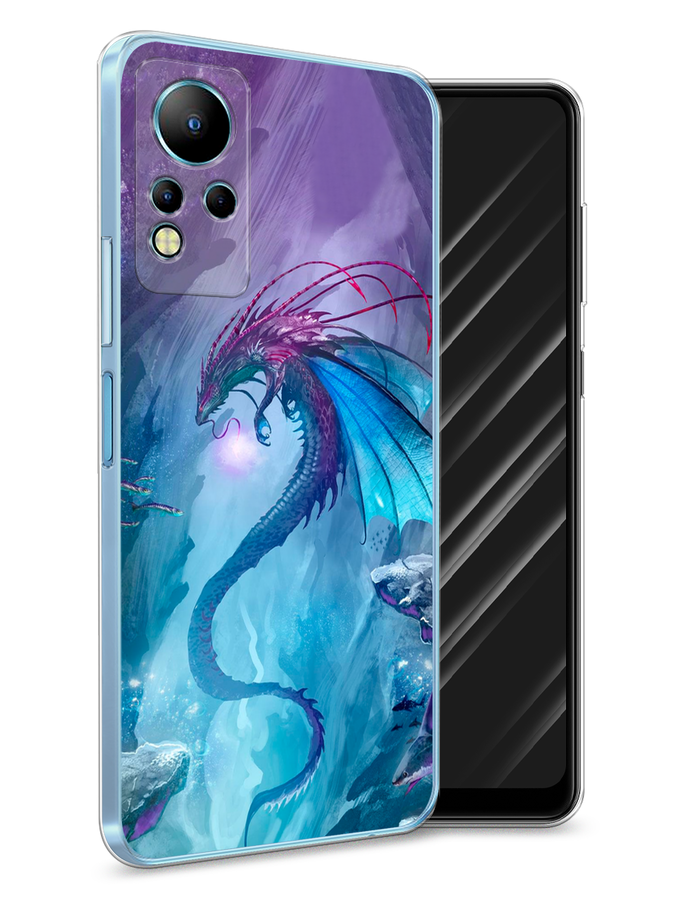 

Чехол Awog на Infinix Note 11 "Водный дракон", Разноцветный, 3100450-2