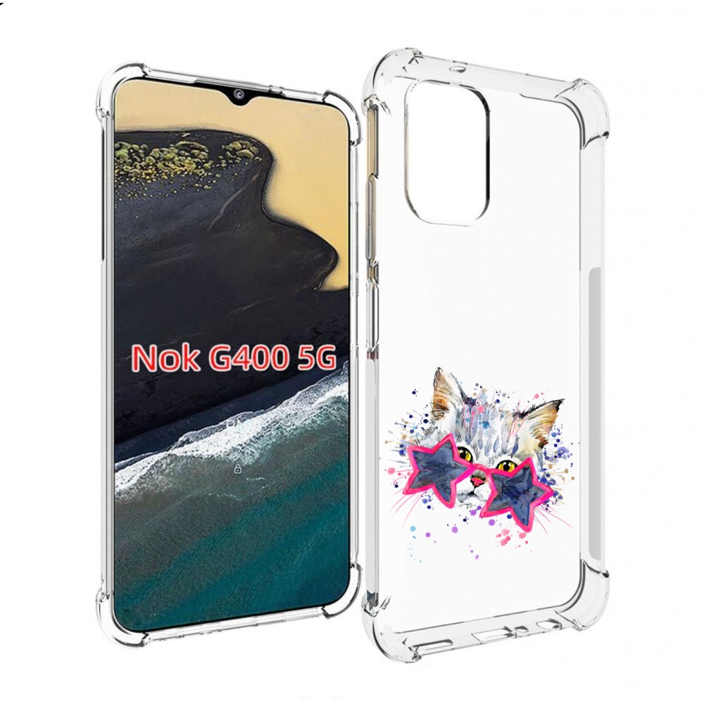 

Чехол MyPads звездные очки для Nokia G400 5G, Прозрачный, Tocco