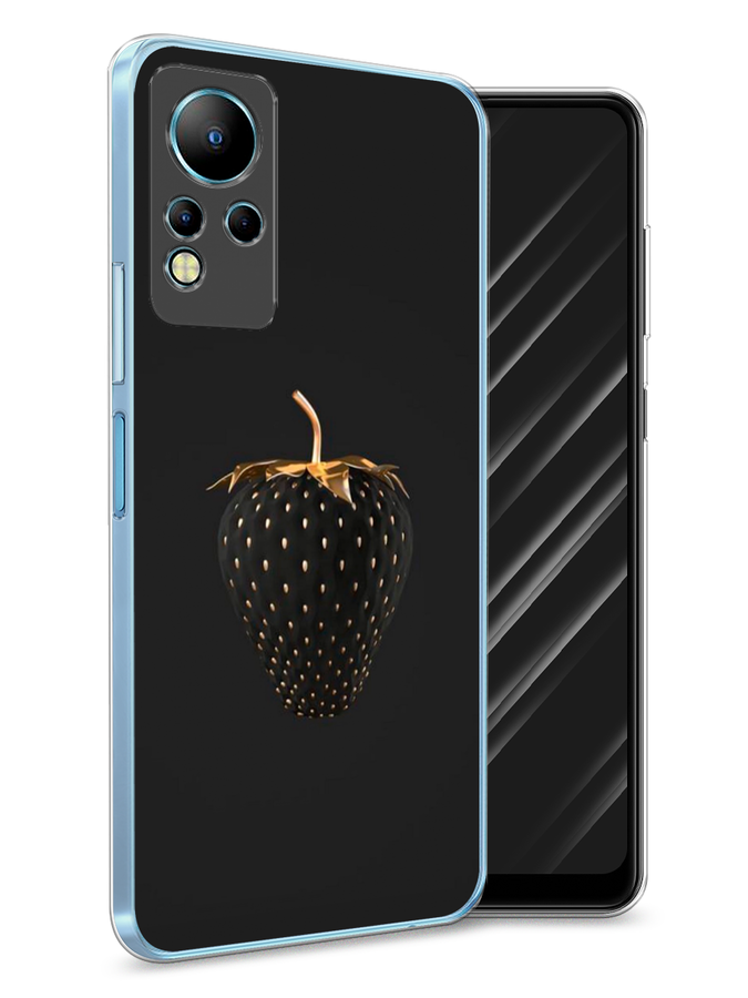 

Чехол Awog на Infinix Note 11 "Черно-золотая клубника", Разноцветный, 3100450-10