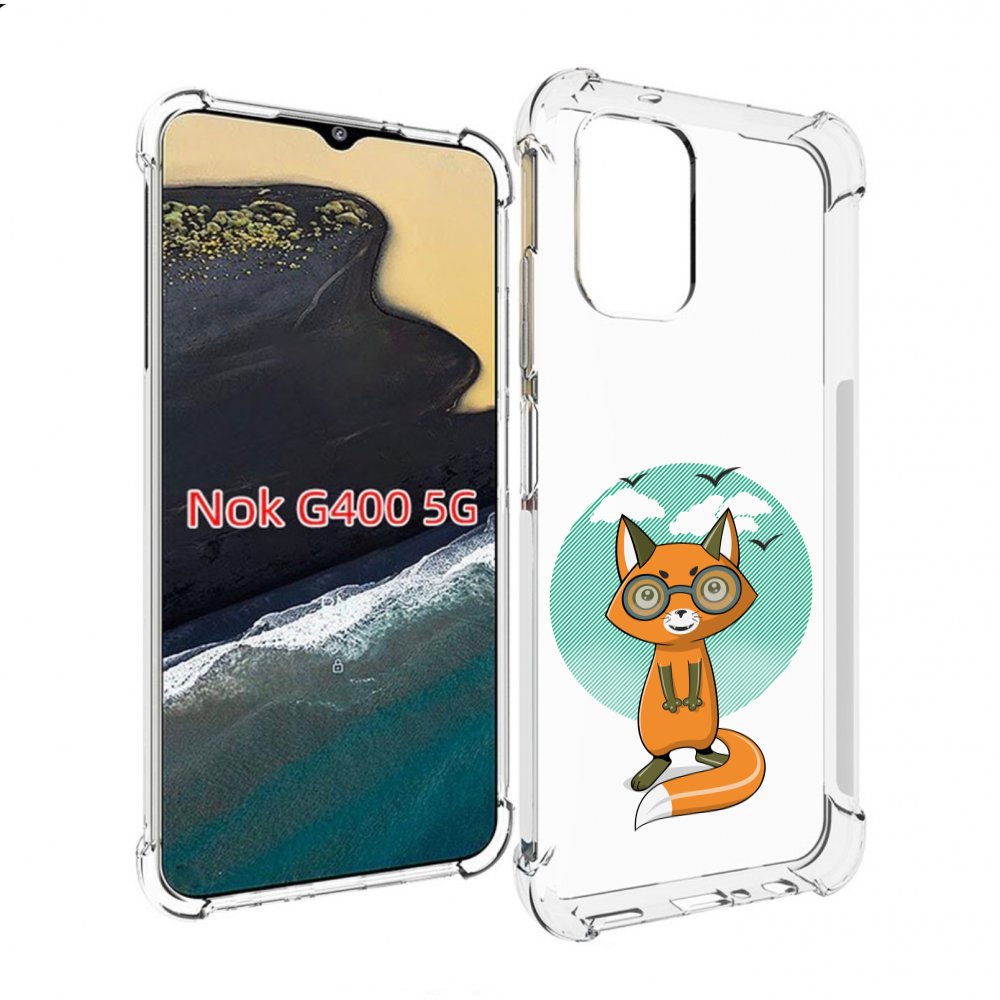 

Чехол MyPads задумчивая лиса для Nokia G400 5G, Прозрачный, Tocco