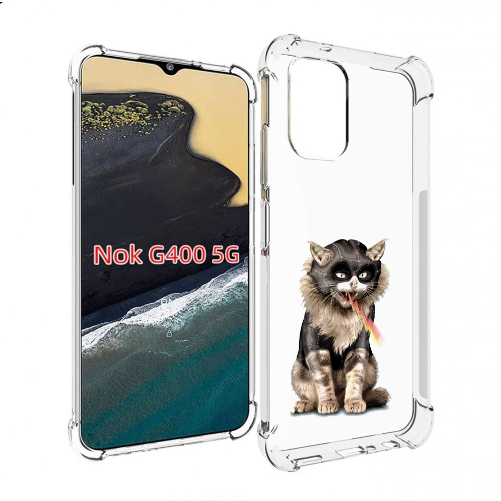 

Чехол MyPads дьяволский кот для Nokia G400 5G, Прозрачный, Tocco