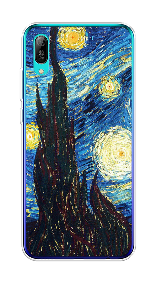 

Чехол Awog на Huawei Y6 Pro (Prime) 2019 "Ван Гог Звездная ночь", Желтый, 68150-9