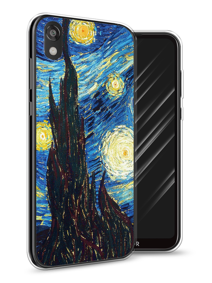 

Чехол Awog на Huawei Y5 2019 "Ван Гог Звездная ночь", Желтый, 69050-9