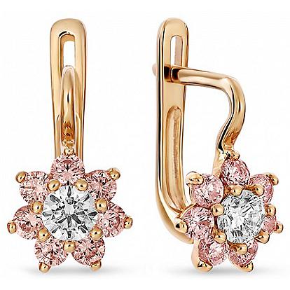 

Серьги женские из золота Лукас-Голд E01-Z-59461-Z, фианит, E01-Z-59461-Z