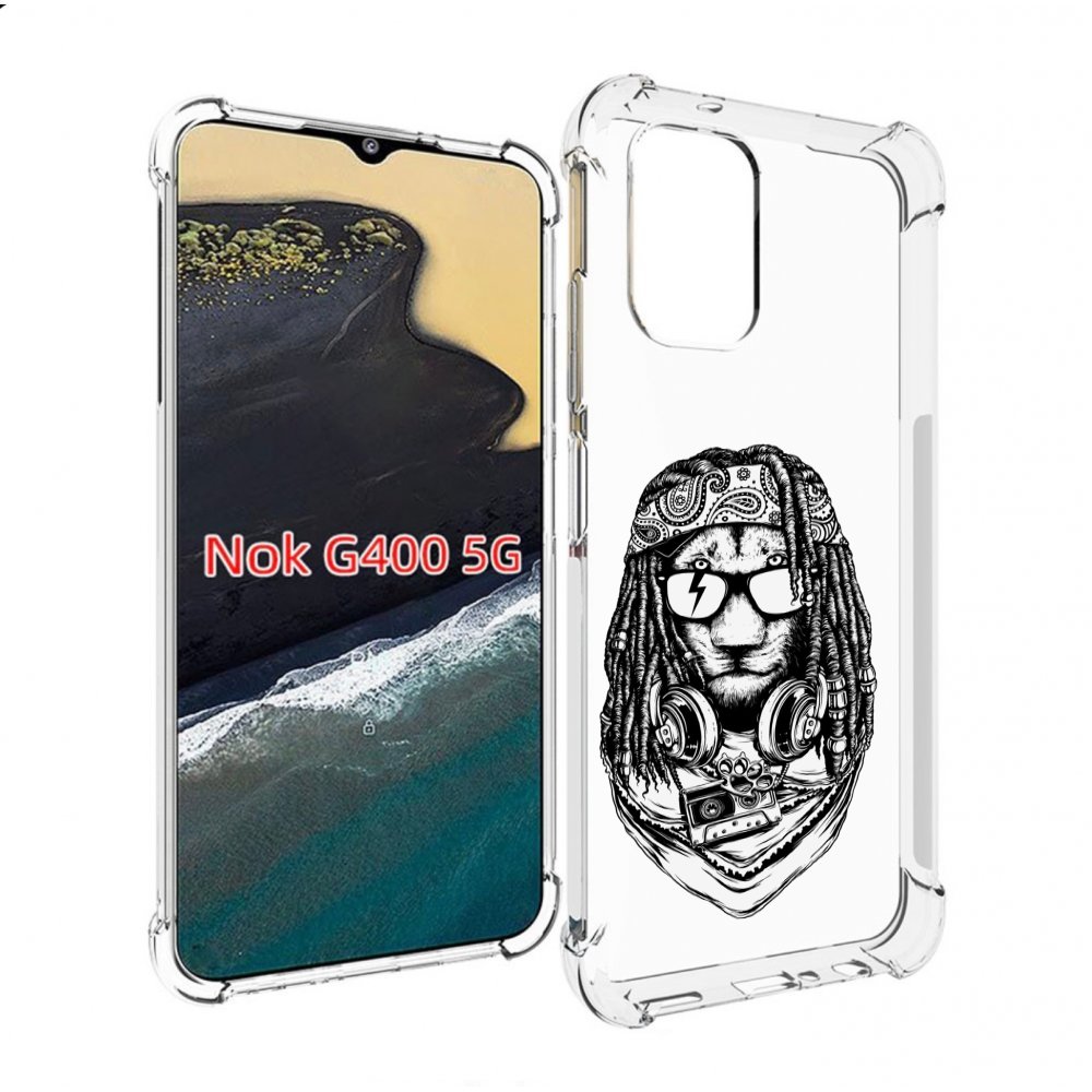 

Чехол MyPads дреды льва для Nokia G400 5G, Прозрачный, Tocco
