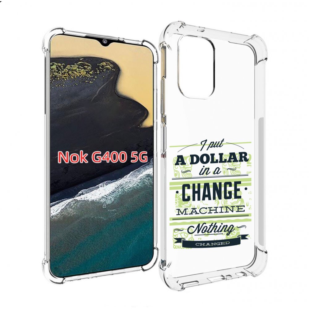 

Чехол MyPads доллар надпись для Nokia G400 5G, Прозрачный, Tocco