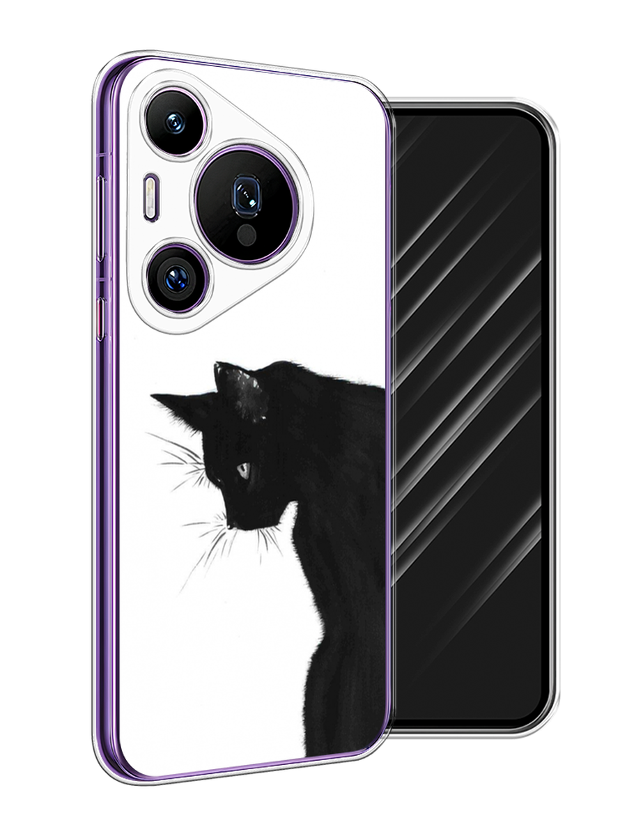

Чехол Awog на Huawei Pura 70 Pro/70 Pro Plus "Black cat", Черный;белый, 6124150-1