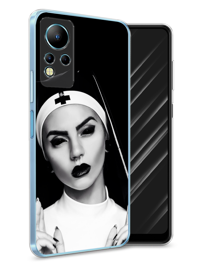

Чехол Awog на Infinix Note 11 "Черная монашка", Разноцветный, 3100450-9