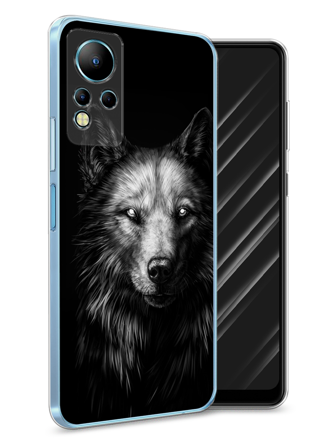 

Чехол Awog на Infinix Note 11 "Волк черно белый", Разноцветный, 3100450-1