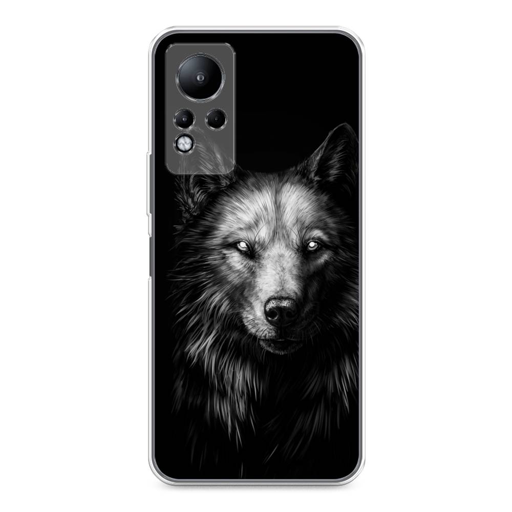 фото Чехол awog "волк черно белый" для infinix note 11