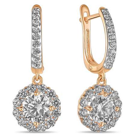 

Серьги женские из золота Лукас-Голд E01-Z-59652-Z, фианит, E01-Z-59652-Z