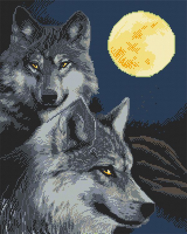 фото Алмазная вышивка фрея «волчья стая» freya