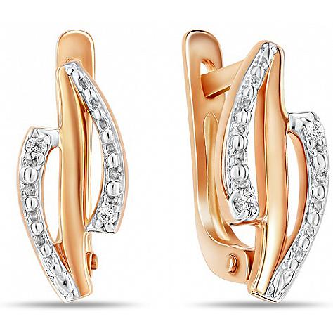 

Серьги женские из золота Лукас-Голд E01-Z-59399-Z, фианит, E01-Z-59399-Z