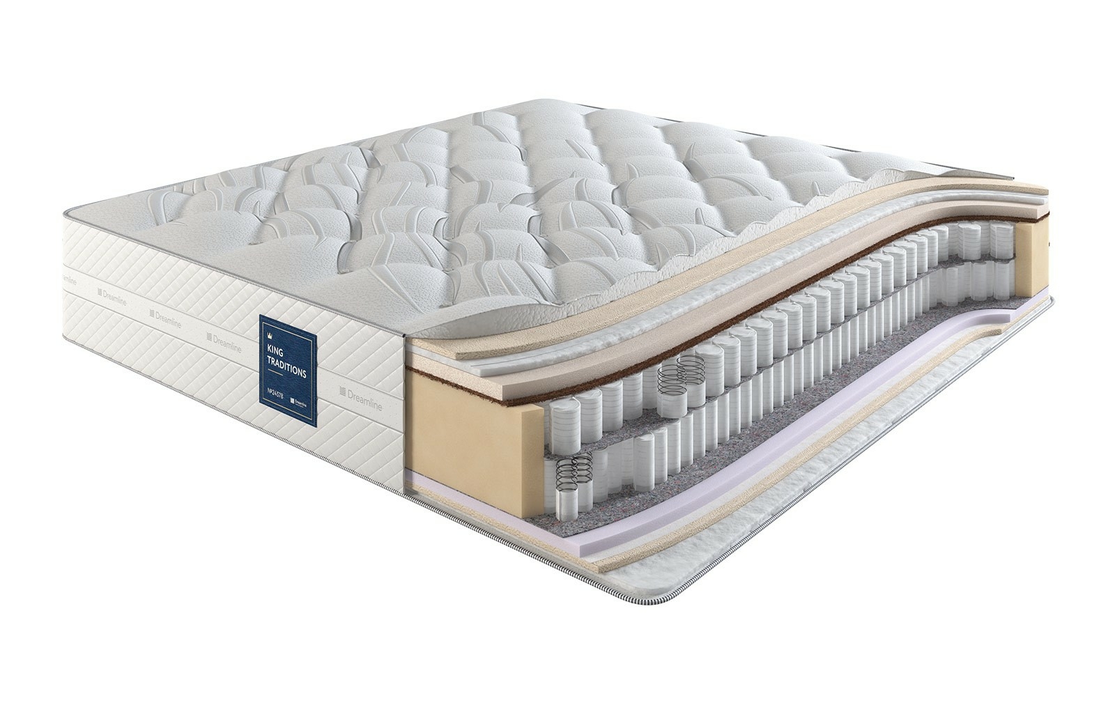 

Матрас Dreamline King Traditions High 140х190, Белый, King Traditions High