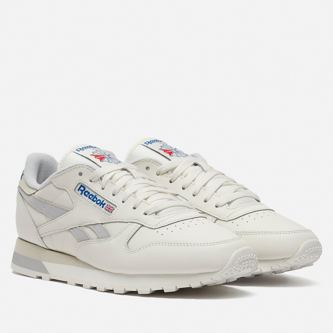 

Мужские кроссовки Reebok Classic Leather бежевый, размер 44 EU, Classic Leather