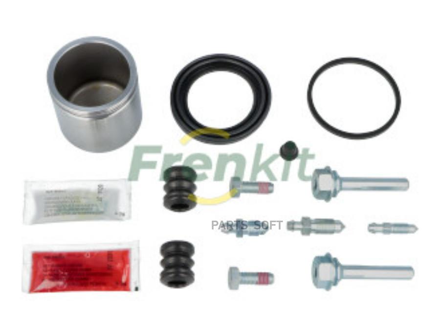 FRENKIT Ремкомплект переднего суппорта+поршень+комплект направляющих AUDI 754411