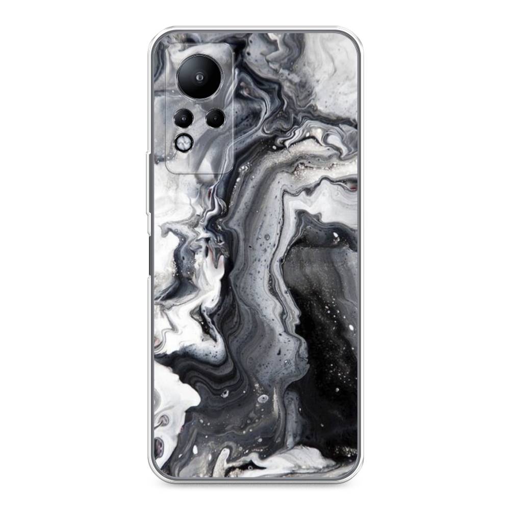 фото Чехол awog "бело-черные сложные полосы" для infinix note 11