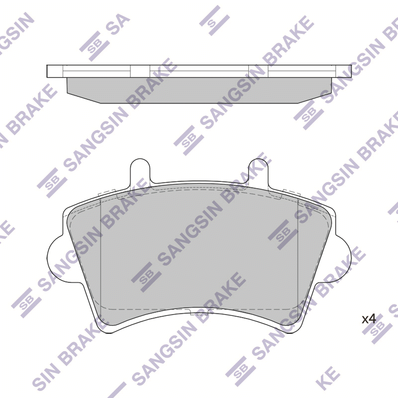 фото Колодки передние opel movano a sp1894 sangsin brake