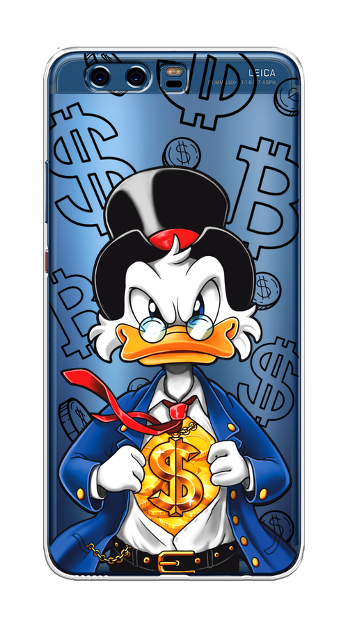 

Чехол на Huawei P10 Plus "Scrooge Goldman", Черный;белый;синий, 62350-1
