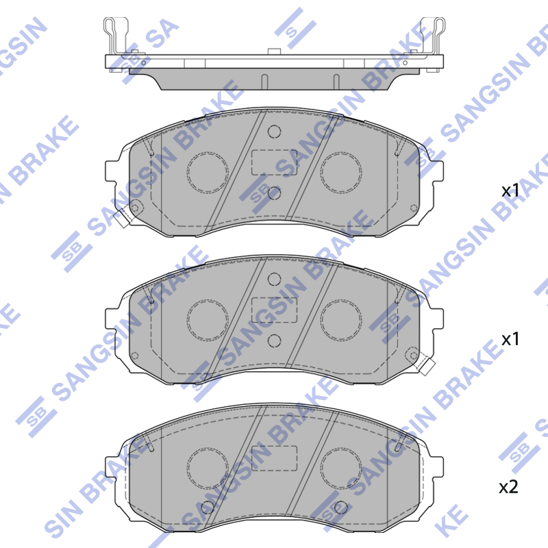 

Колодки пер.HYUNDAI GRAND STAREX 16=>