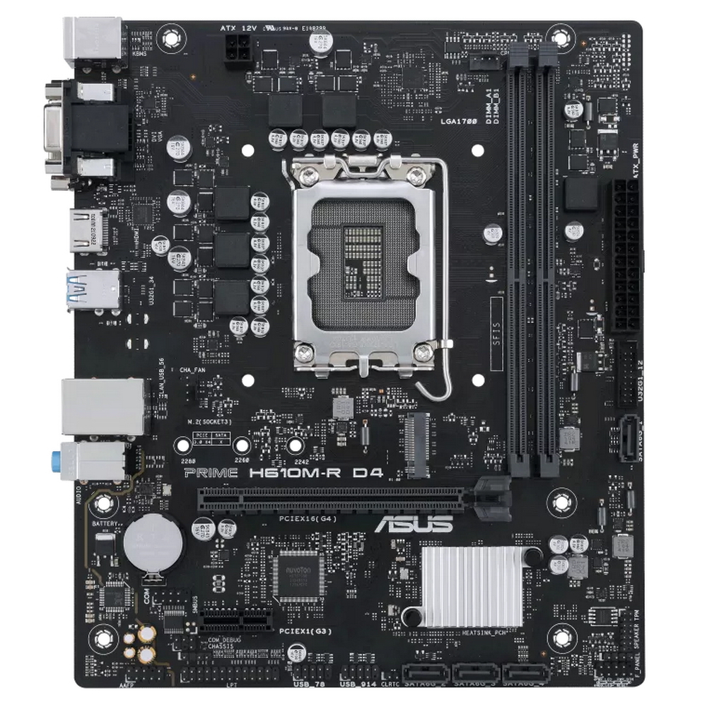 

Материнская плата ASUS PRIME H610M-R D4-SI, PRIME H610M-R D4-SI