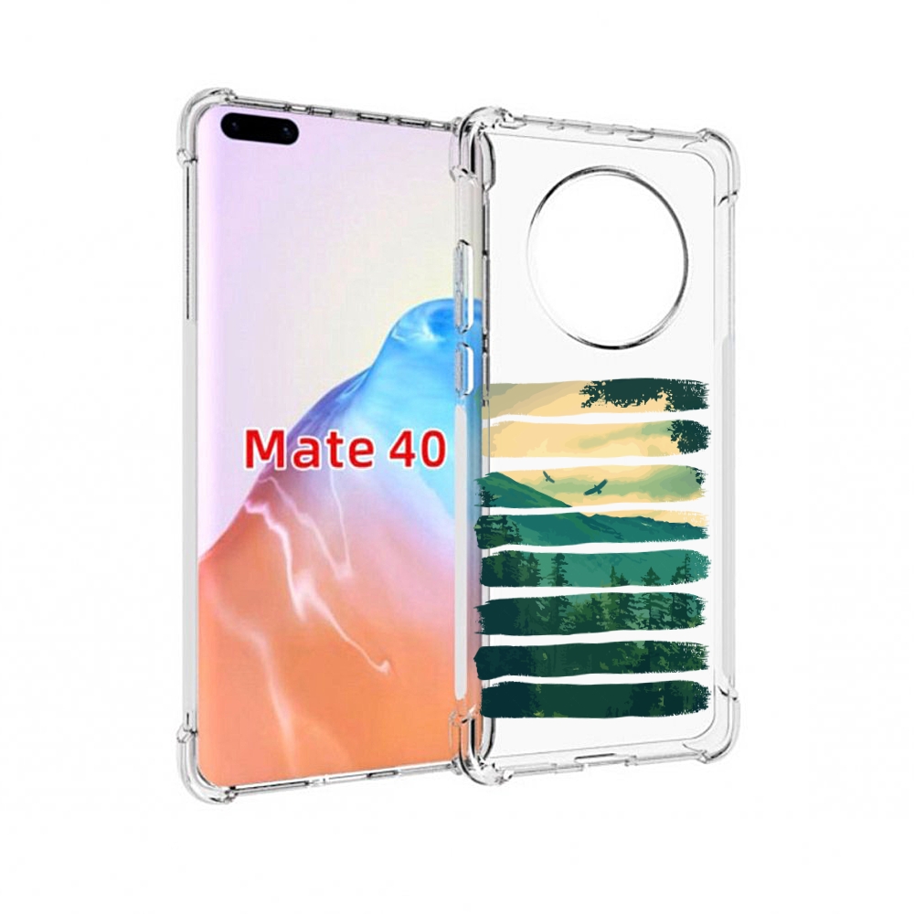 

Чехол MyPads Tocco для Huawei Mate 40 Лесная чаща, Прозрачный, Tocco
