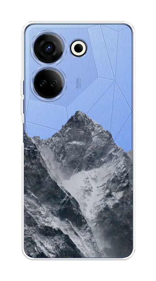 

Чехол на Tecno Camon 20 "Горы арт 4", Серый;бежевый, 304150-2