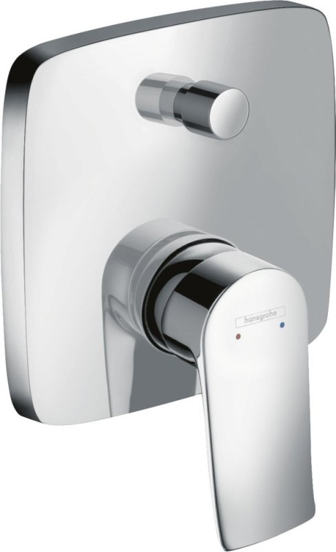 фото Смеситель для ванны с душем hansgrohe metris 31451000 хром