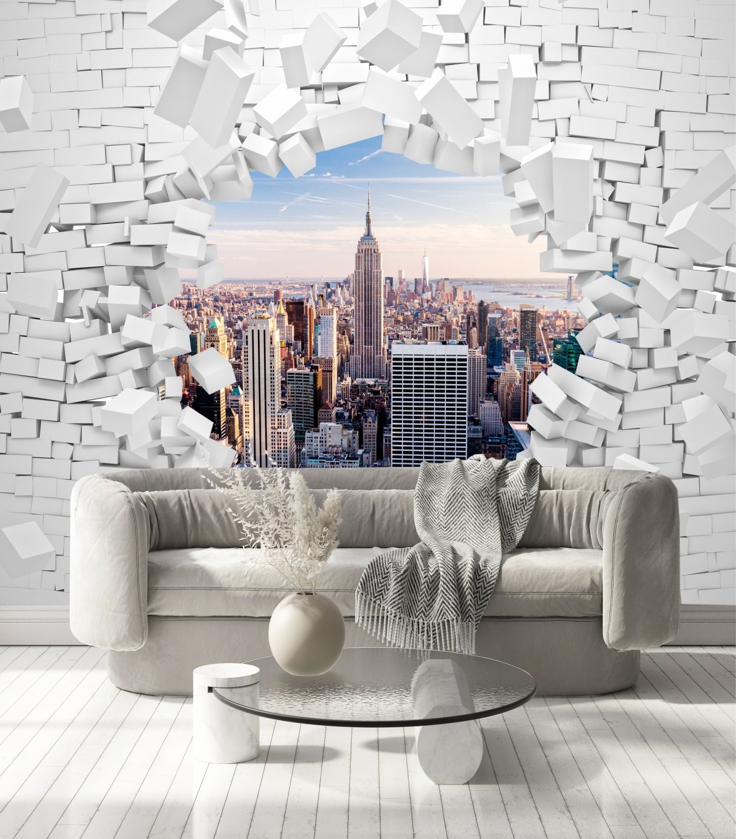 фото Фотообои dekor vinil "нью-йорк с эффектом 3d" 300х270 см