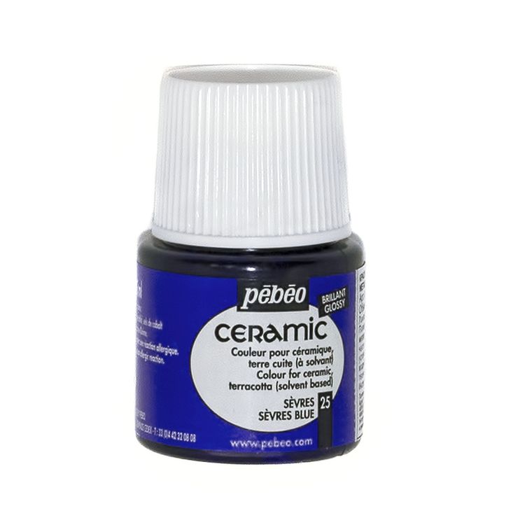 

Краска по керамике и металлу Pebeo Ceramic, цвет: севрский фарфор, Разноцветный