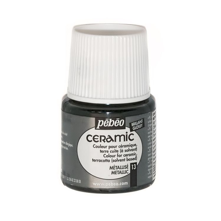 

Краска по керамике и металлу Pebeo Ceramic, цвет: металлик, Разноцветный