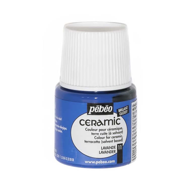

Краска по керамике и металлу Pebeo Ceramic, цвет: лавандовый, Разноцветный