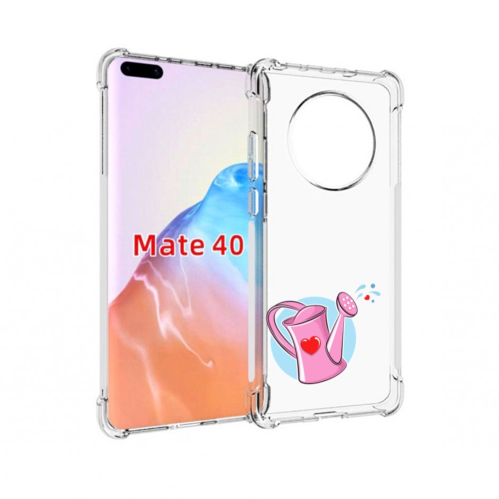 

Чехол MyPads Tocco для Huawei Mate 40 Лейка любви 14 февраля, Прозрачный, Tocco