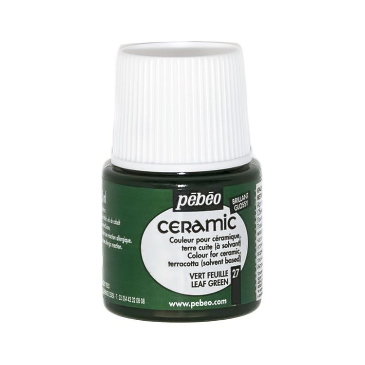 

Краска по керамике и металлу Pebeo Ceramic, цвет: зеленая листва, Зеленый