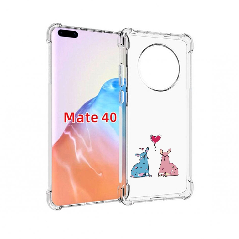 Чехол MyPads Tocco для Huawei Mate 40 Лама любовь