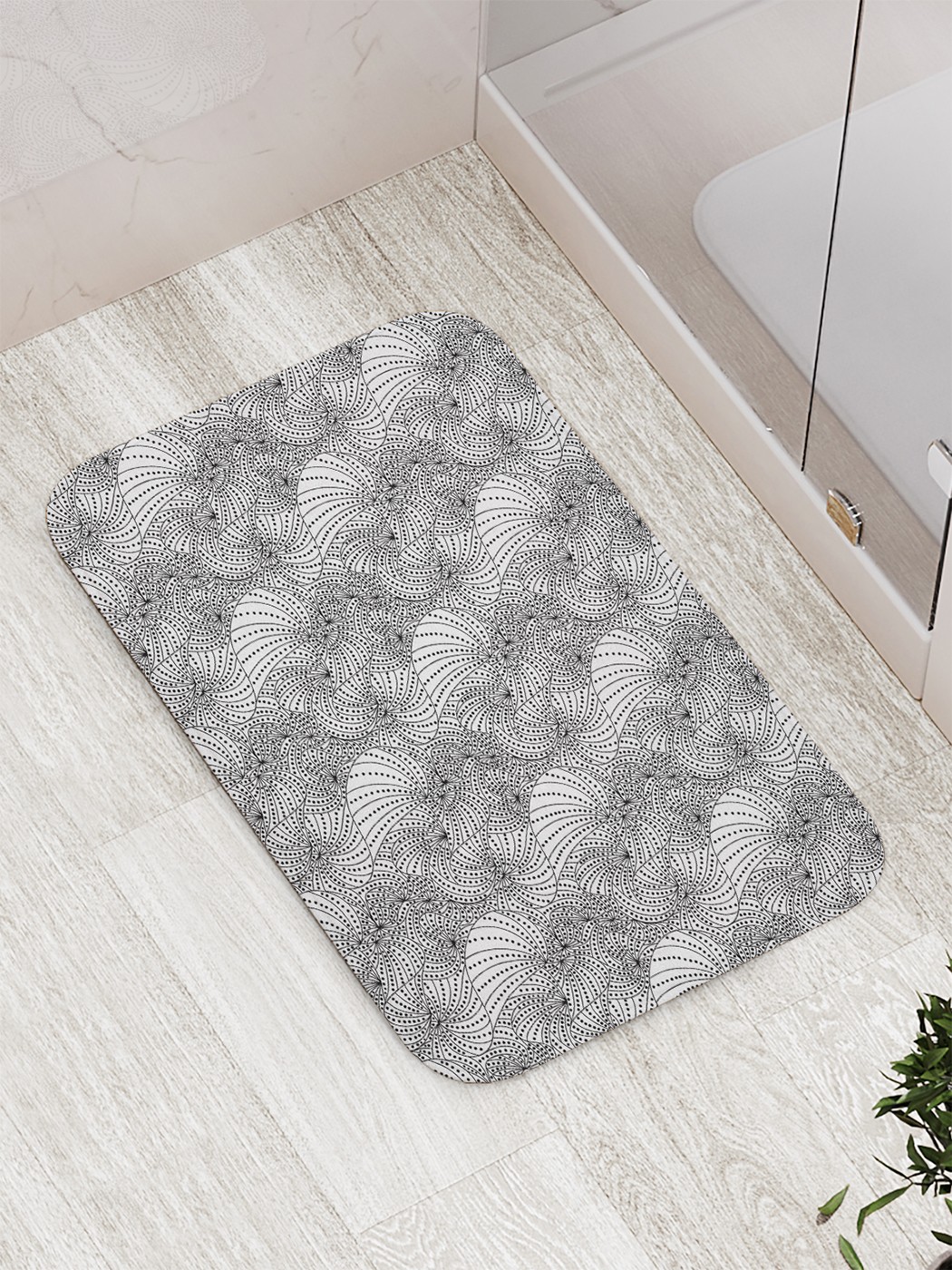 

bath_69975 Коврик противоскользящий для ванной, сауны, бассейна, 77х52 см