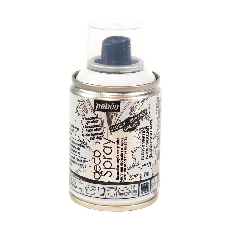 

Краска на водной основе Pebeo decoSpray, 093741 Белый глянцевый