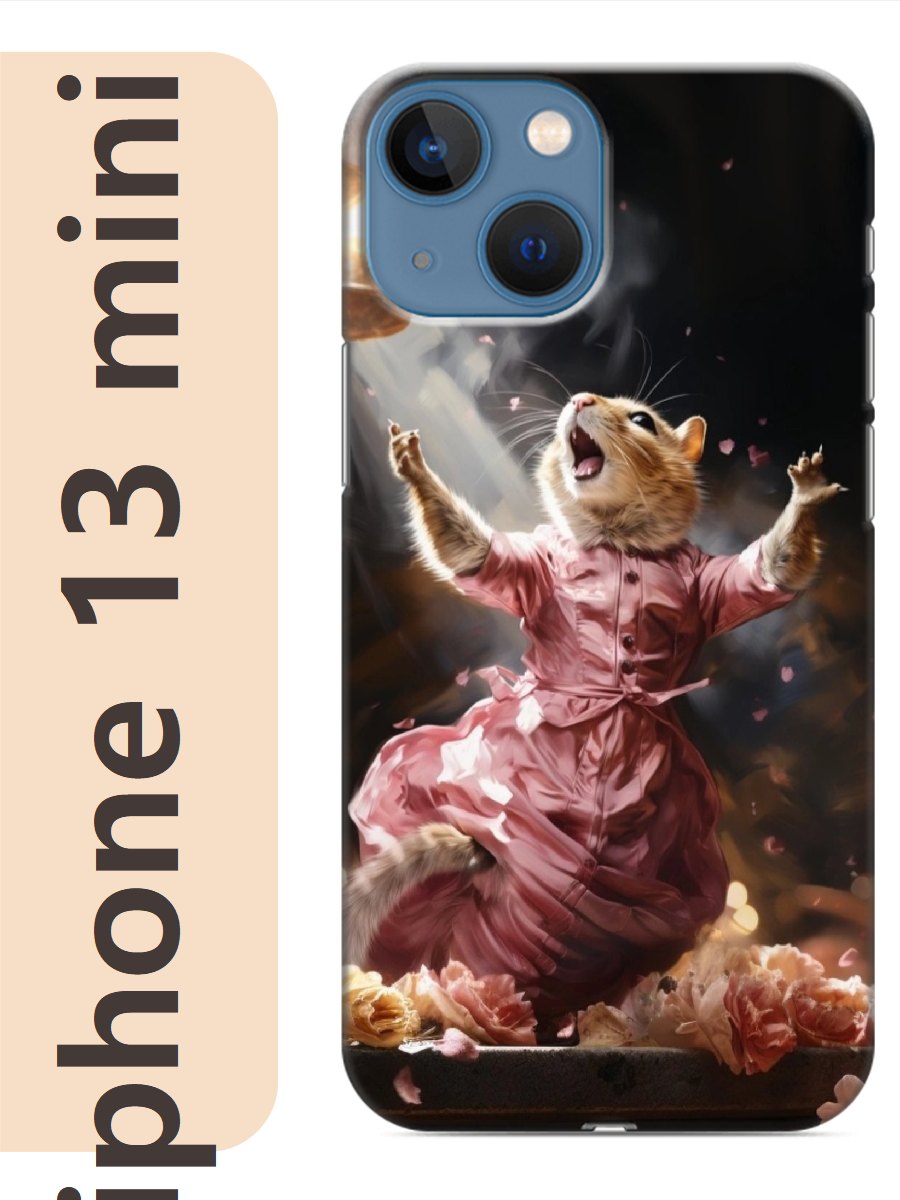 

Чехол на Apple Iphone 13 mini белка 905, Прозрачный, Iphm13zhiv