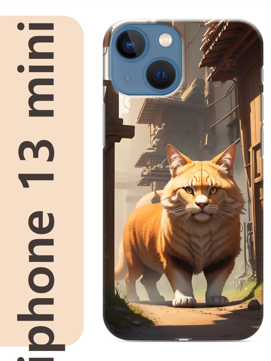 

Чехол на Apple Iphone 13 mini кот рыжий 901, Прозрачный, Iphm13cats